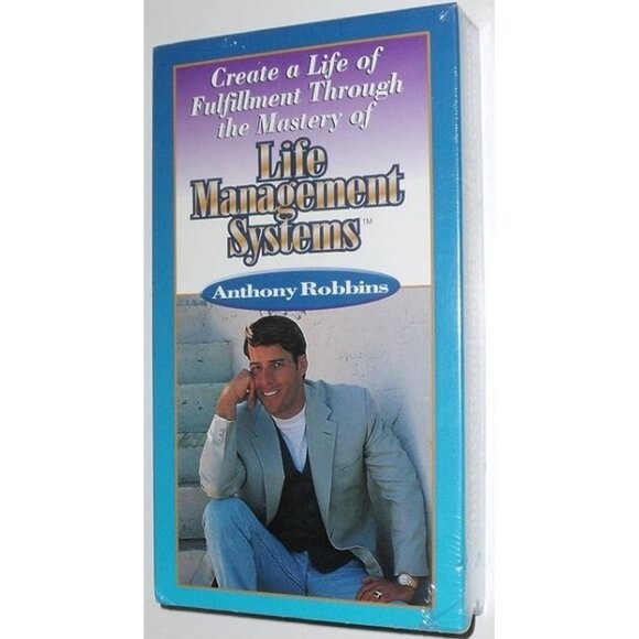 NIB Tony Robbins Life Management Systems VHS Video Tape Self Help 1996 Sealed - Picture 1 of 5